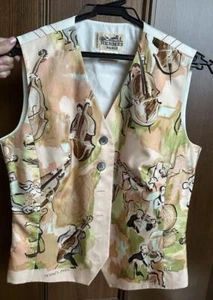 Hermès Vest Jacket Gilet Concerto Silk Size S Vintage Deadstock Unused Authentic - Picture 1 of 4