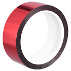 Metalized Polyester Film Tape Adhesive Mirror Finish Decor Tape  50m x 35mm,Red