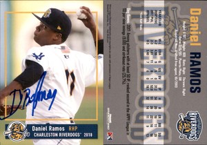 Daniel Ramos Signed 2018 Grandstand Charleston RiverDogs #NNO Card Auto AU