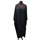 Iris Apfel x H&M Black Jacquard Kaftan Size large Dress US designer blogger kimo