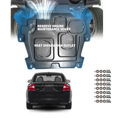 For Volvo S80 2013-2015 Under Engine Splash Guards Front Engine Mud Flaps - Image 1 of 4