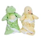 Baby Gund RETIRED Swaddler Frog & Swaddler Duck, Lovey with Blanket, NWT