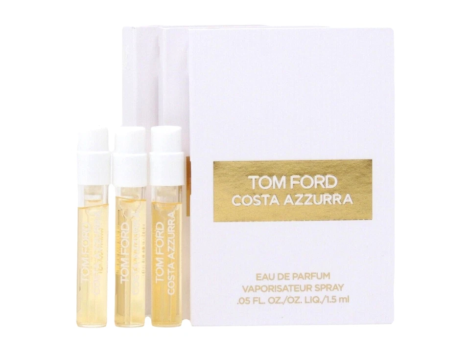 TOM FORD COSTA AZZURRA EDP 1,5 ml 0,05 fl oz x 3 muestras de spray de perfume de colonia Foto 1 de 1