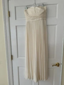 J.CREW ARABELLE STRAPLESS GRADUATION WEDDING GOWN DRESS IVORY SIZE 4 - Picture 1 of 4