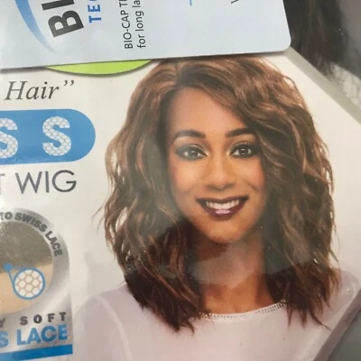 Vivica A. Fox Swiss Lace Front Wig Finn Natural Baby Hair Brown/Red GM Cabernet - Image 1 of 4