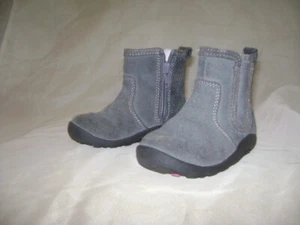 STRIDE RITE ESTEFANA TODDLER GIRLS SHOES BOOTS size 5 M GRAY LEATHER - Picture 1 of 6
