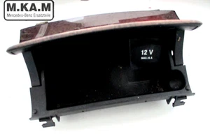 Compartimento de almacenamiento Mercedes Benz W211 Clase E cubierta de madera 12V estante - Imagen 1 de 3