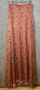 Lularoe Maxi Skirt Strapless Dress Small Paisley Pattern Festival Hippie Retro - Picture 1 of 6