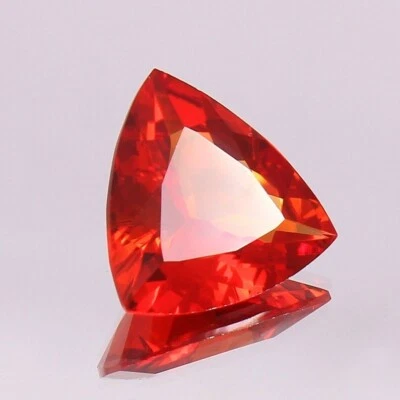 ÓPALO DE FUEGO MEXICANO Trillón CORTADO NARANJA NATURAL CERTIFICADO 15 CT PIEDRA PRECIOSA SUELTA Foto 1 de 4
