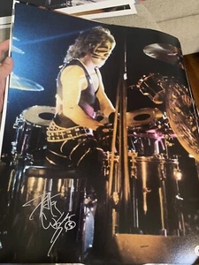 FOTO BACIO FIRMATA PETER CRISS 16x20 SOLO CLASSIC ROCK AUTOGRAFO BECKETT COA - Foto 1 di 3