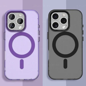 Handy Hülle Für iPhone 16 Pro Max 15 14 13 12 Magsafe Magnetic Hybird Matt Cover - Bild 1 von 18