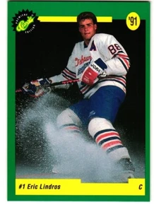 1991 Classic Draft Picks PROMO #1 Eric Lindros Rookie Card, Quebec Nordiques - Picture 1 of 2