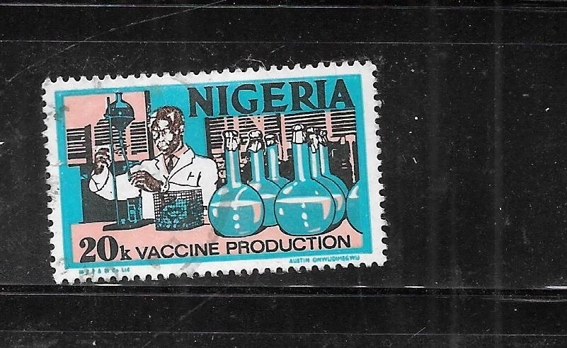 NIGERIA SC#301b 1979 20K usado postal antiguo sello único definitivo Foto 1 de 1