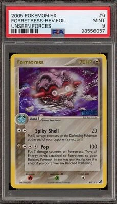 Pokemon Forretress EX Unseen Forces Reverse Holo Rare #6 PSA 9 Mint - Image 1 of 2