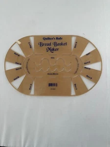 Quilter's Ruler Quilted Bread Basket Pattern Maker Plastic Template. - Picture 1 of 4