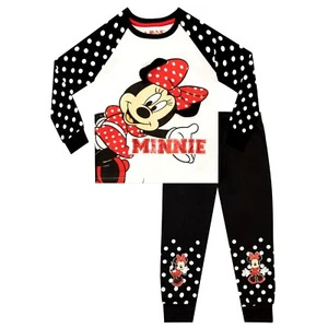 Minnie Mouse Long Pyjamas Kids Girls Pyjamas Loungewear PJs Pyjama Set PJs Set - Picture 1 of 6