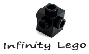 10 LEGO Black Brick 1 x 1 with Studs on 4 Sides Bouquet (4733 10280) - Picture 1 of 1