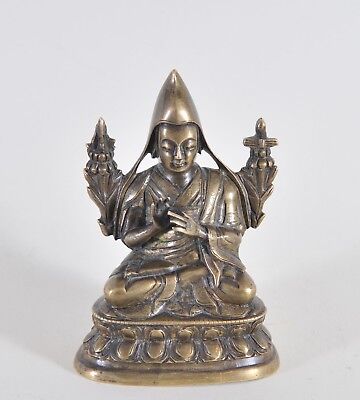 Antique Bronze Figure Of Tsongkhapa, 18th Century • 1,315.09€