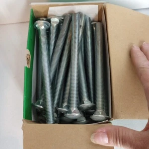 NOS Hillman 1/2 x 6 Coarse Thread Carriage Screws #240330 Box of 25 NEW - Picture 1 of 4