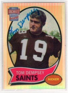 Tarjeta de fútbol americano Topps Archives Reserve 2001 autógrafo firmado #140 - Imagen 1 de 2