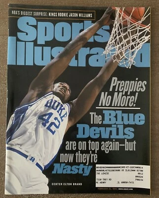 Sports Illustrated 22 de febrero de 1999 marca Elton Duke Blue Devils Foto 1 de 2
