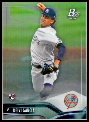 2021 BOWMAN PLATINUM #63 DEIVI GARCIA ROOKIE CARD NEW YORK YANKEES/RC - Image 1 of 2