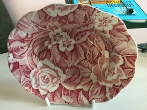 Victorian Pink Chintz Floral Small Dish - Picture 1 of 4