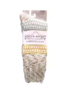 World's Softest Socks - Weekend Collection - Textured - Frosty Multi - NEW - Picture 1 of 2