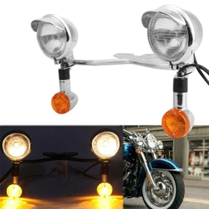 Passing Signal Light Bar Fit for Suzuki Marauder VZ 800 1600 Boulevard C50 C90 - Picture 1 of 10