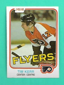 (1) TIM KERR 1981-82 O-PEE-CHEE # 251 FLYERS  ROOKIE EX/EX+ CARD (W0464)  