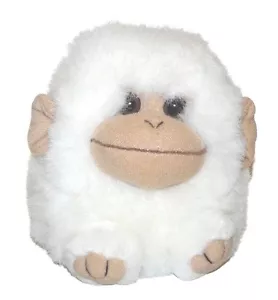 Puffkins Swibco White Tan Monkey Chimp Plush Lovey Stuffed Animal 4 inch RARE - Picture 1 of 1