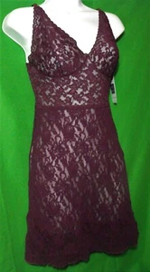 NEW HANKY PANKY 485701 DDAP SIGNATURE MADE IN USA RETRO LACE CHEMISE S - Picture 1 of 2