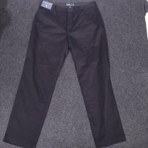 Polo Ralph Lauren Dress Pants Mens 36x34 Black Golf Casual Straight Leg New - Picture 1 of 16