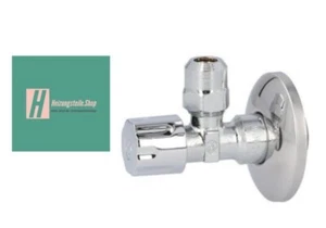 Schlösser Eckventil 7105 1/2" nicht selbstdichtend mit Designgriff verchromt NEU - Bild 1 von 5