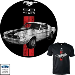Camiseta Ford Mustang 50 Años Licencia Clásica US Muscle Car Automotiv *0030 - Imagen 1 de 3