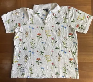 LRG Lifted Research Group Polo Golf Shirt Men’s M Floral All Over Print Rare - Picture 1 of 6
