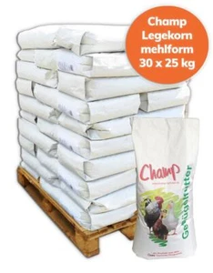 Palette Champ Legemehl mehlform für Geflügel 30x 25 kg (0,87 EUR/kg) - Bild 1 von 3
