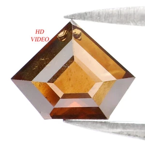 0.83 CT Natural Loose Shield Shape Diamond 6.10 MM Brown Color Diamond QL1862 - Picture 1 of 8