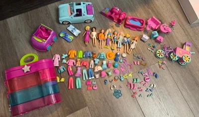 Vintage Polly Pocket Lot Dolls Clothes & Accessories  2000s  - Image 1 of 4