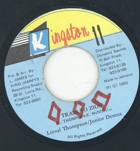 " TRAIN TO ZION." linval thompson / Junior demus. KINGSTON 11 7in 1993. - Picture 1 of 2