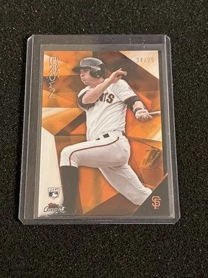 Gary Brown 2015 Topps Finest Orange Refractor Rookie #d /25 Giants #85 - Image 1 of 2