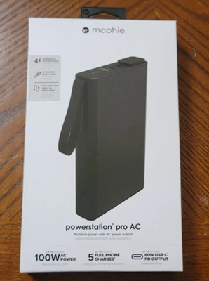 Banco de alimentación Ends 12/15 11PMPST ZAGG Mophie Powerstation Pro 27K con puerto de CA Foto 1 de 3