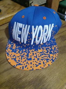 KB Ethos Ball CAP hat New York Blue And Orange - Picture 1 of 5