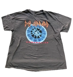 VTG Def Leppard Adrenalize Vinyl Icons Men's Gray T-Shirt Size L - Picture 1 of 5