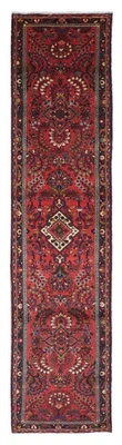 Vintage Hand-knotted Runner Rug 2'10" x 12'9" Traditional Oriental Wool Carpet - Image 1 of 4
