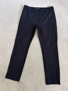 M&S COLLECTION .. Quality Black Slim Leg Tummy Control Trousers Sz 18R - Picture 1 of 5