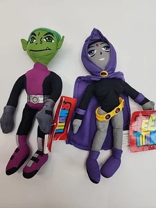 2005 Toy Network 9 Zoll Teen Titans Rabe und Biest Junge Plüsch neu mit Etikett - Bild 1 von 10