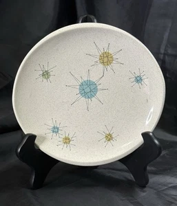 Vintage Franciscan Atomic Starburst 8" Salatteller Mid Century Modern Retro Selten - Bild 1 von 9