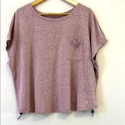 Camiseta Avalanche Outdoor Supply ajustável com cordão nas costas rosa GG Athleisure - Imagem 1 de 4