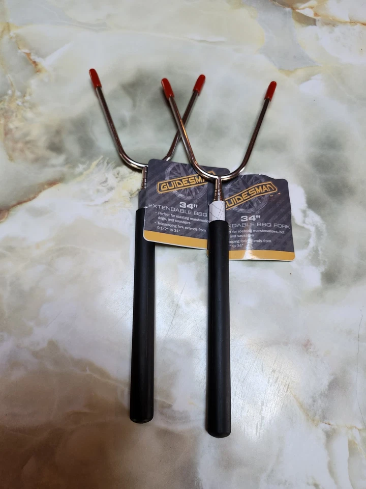 2PC Guidesman BBQ Extendable Fork 9-1/2” To 34” (LY-2)